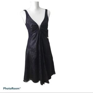 Nicole Miller NWT Purple Cocktail Dress Si…